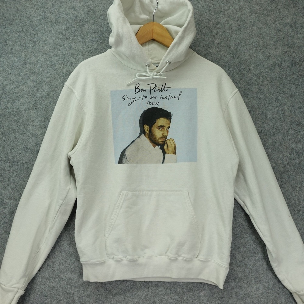 Ben Platt Sing To Me Instead Tour 2019 Hoodie Mens MEDIUM Graphic CHAMPION Eco